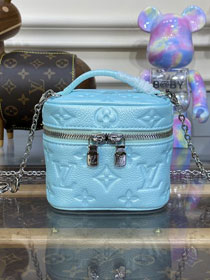 Louis vuitton original calfskin micro vanity M82193 lagoon