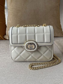 2023 GG original calfskin deco mini shoulder bag 741457 white