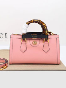 2023 GG original calfskin diana small shoulder bag 735153 pink