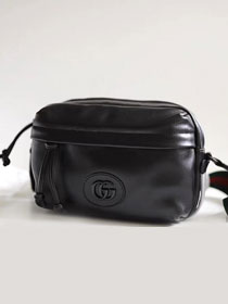 GG original calfskin shoulder bag 725696 black