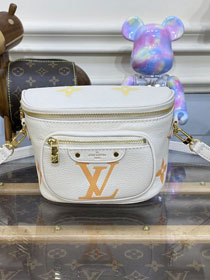 Louis vuitton original calfskin mini bumbag M82208 white