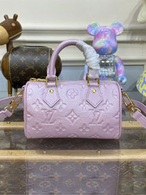 2023 Louis vuitton original calfskin nano speedy M82342 pink