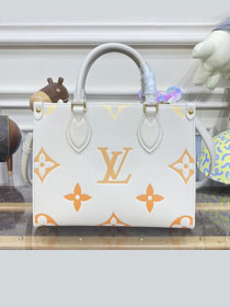 2023 Louis vuitton original calfskin onthego pm M46513 white