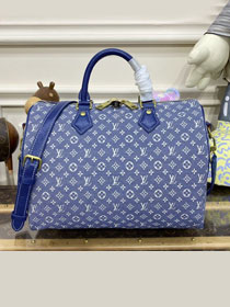 2023 Louis vuitton original denim speedy 30 M95224 blue