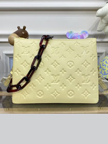 2023 Louis vuitton original lambskin coussin pm bag M57790 yellow