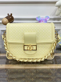 Louis vuitton original calfskin dauphine mm M22276 yellow