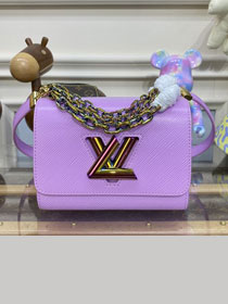 Louis vuitton original epi leather twist pm M22098 violet