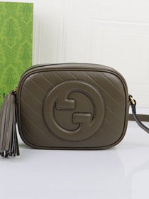 2023 GG original calfskin blondie small shoulder bag 742360 grey