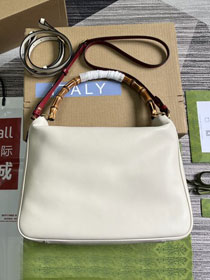 2023 GG original calfskin large diana shoulder bag 746245 white