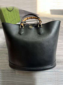 2023 GG original calfskin large top handle bag 746270 black