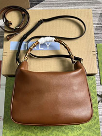 2023 GG original calfskin medium diana shoulder bag 746124 brown