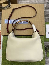 2023 GG original calfskin medium diana shoulder bag 746124 white