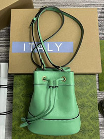 2023 GG original calfskin ophidia mini bucket bag 550620 green