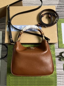 2023 GG original calfskin small diana shoulder bag 746251 brown