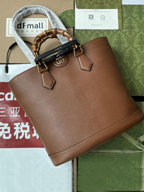 2023 GG original calfskin top handle bag 750394 brown