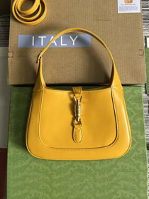 GG original calfskin jackie 1961 small shoulder bag 636709 yellow