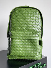 BV original calfskin intrecciato backpack 730728 green