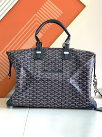 Goyard original canvas&calfskin bowling 45 bag GY0032 dark blue