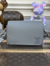 Louis vuitton original calfskin fastline wearable wallet M82086 grey