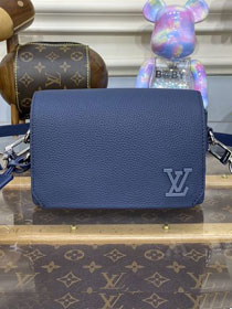 Louis vuitton original calfskin fastline wearable wallet M82086 navy blue