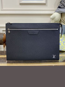 Louis vuitton original calfskin pochette N40483 black