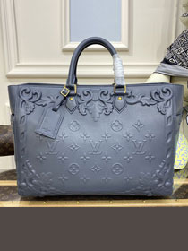 Louis vuitton original calfskin sac plat tote bag M21841 grey