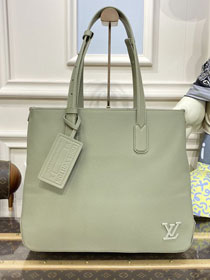 Louis vuitton original calfskin aerogram tote handbag M22481 khaki