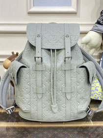 Louis vuitton original calfskin christopher backpack pm M23146 grey