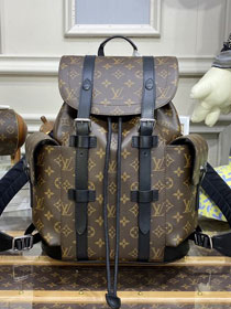 Louis vuitton original monogram canvas christopher backpack pm M46331 black