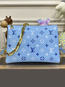 2023 Louis vuitton original lambskin coussin pm bag M22853 blue