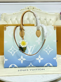 2023 Louis vuitton original monogram canvas onthego gm M57639 blue