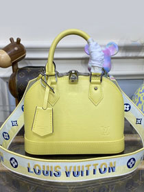 Louis vuitton original epi leather alma BB M22213 yellow