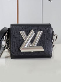 Louis vuitton original epi leather twist mini handbag M22296 black