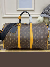 Louis vuitton original monogram canvas keepall 45 M46703 yellow