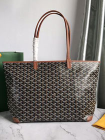 Goyard original canvas artois MM bag GY0034 black&brown