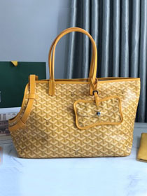 Goyard original canvas chien gris pet carrier bag GY0037 yellow