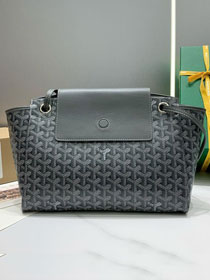 Goyard original canvas rouette shoulder bag GY0004 grey