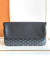 Goyard original calfskin&canvas sainte marie MM clutch GY0020 grey