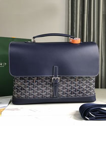 Goyard original canvas messenger bag PM GY0052 navy blue