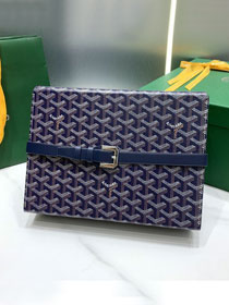 Goyard original canvas 8 watch case GY0035 navy blue