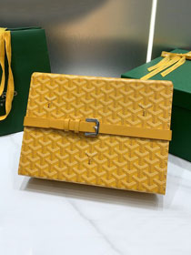 Goyard original canvas 8 watch case GY0035 yellow