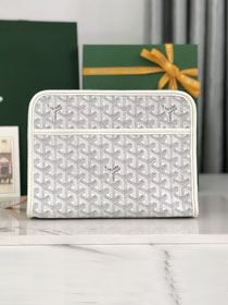 Goyard original canvas clutch GY0008 white