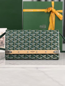 Goyard original canvas monte-carlo PM clutch GY0071 green