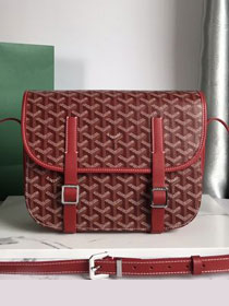 Goyard original canvas belvedere MM bag GY0072 red