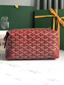 Goyard original canvas bowling 25 toiletry bag GY0068 red