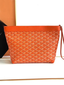 Goyard original canvas conti pouch GY0066 orange