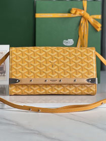 Goyard original canvas monte-carlo PM clutch GY0071 yellow