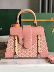 Goyard original canvas saigon structure PM bag GY0075 pink