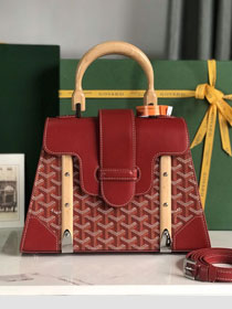 Goyard original canvas saigon structure PM bag GY0075 red