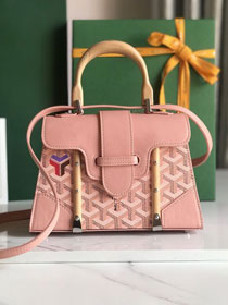 Goyard original canvas saigon structure mini bag GY0009 pink